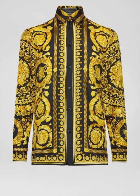 Camasi Versace Barocco SS'91 Silk Barbati | HNMEQOR-41